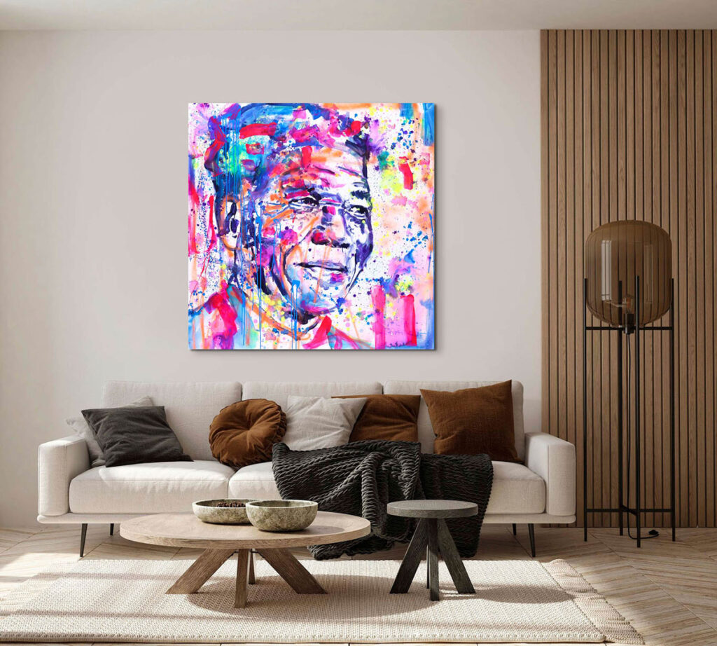 Marta Zawadzka d28 Nelson Mandela 130x130cm 51.2×51.2in b