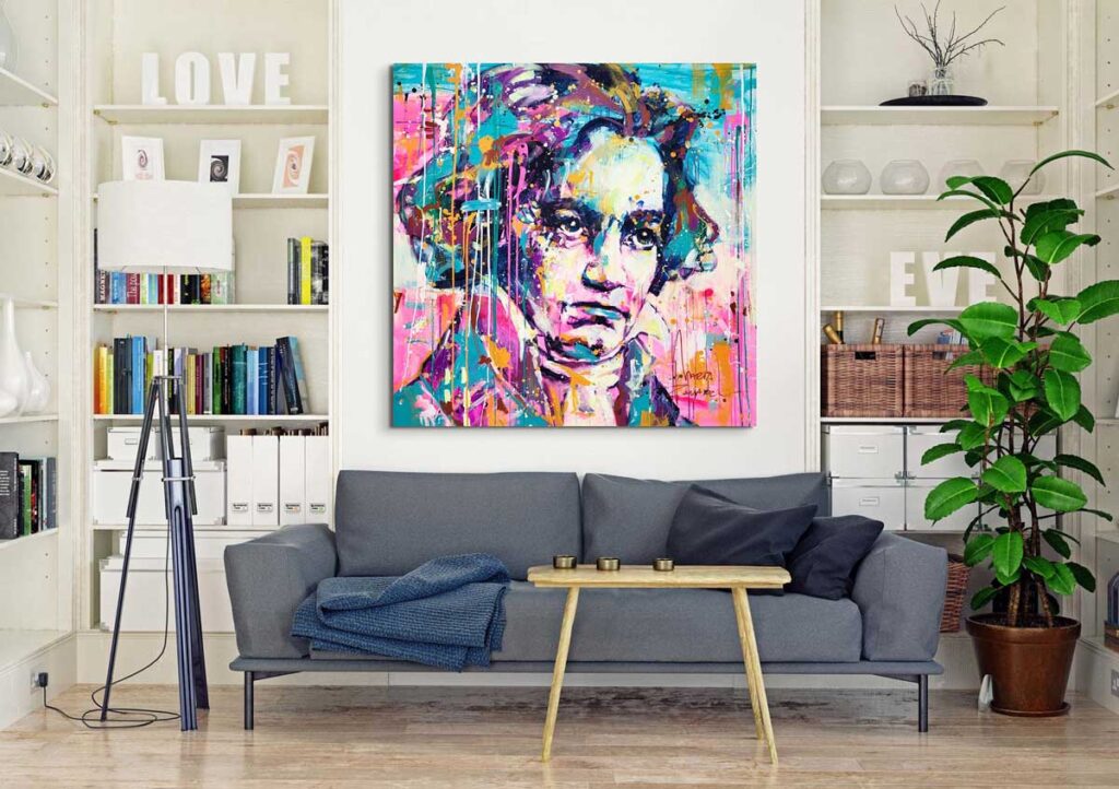 Marta Zawadzka d96 Ludwig van Beethoven 130x130cm b