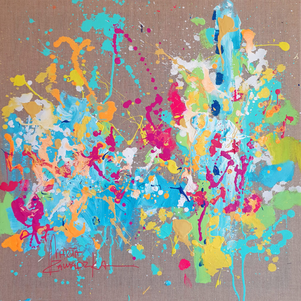 Marta Zawadzka b102 summer flower 70×70 cm in 08,2020