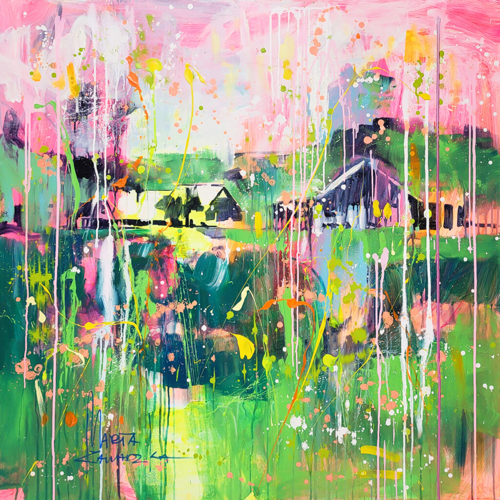 Marta Zawadzka b202 green ballet 120x120cm 47x47in 02,2021