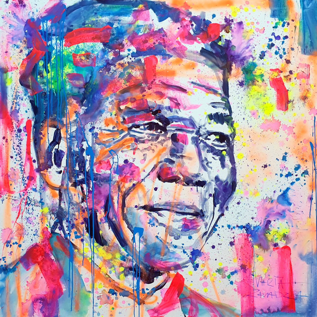 Marta Zawadzka d28 Nelson Mandela 130x130cm 2022