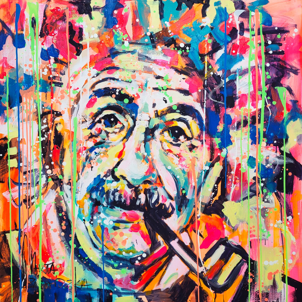 Marta Zawadzka d29 Albert Einstein 120x120cm 2022