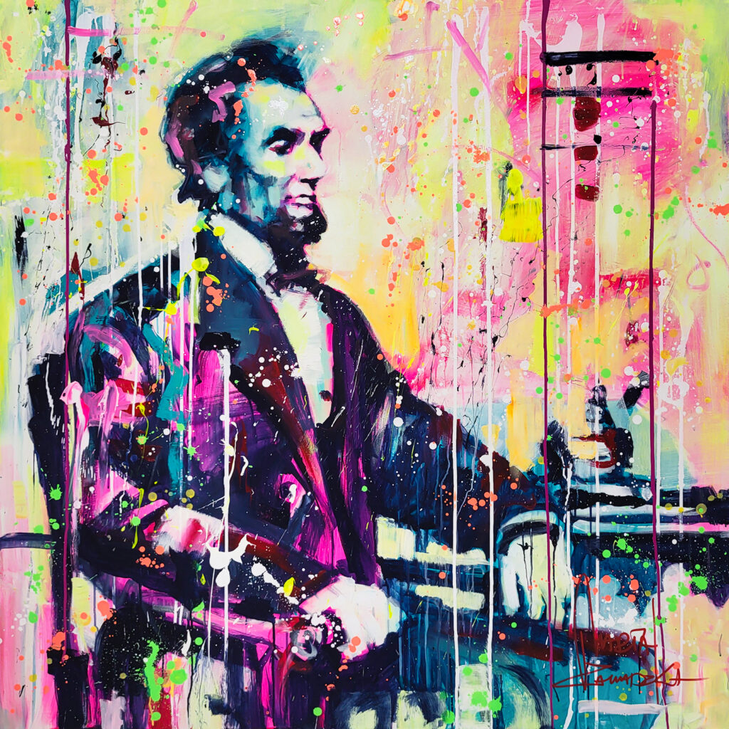 Marta Zawadzka d95 Abraham Lincoln 130x130cm 2023