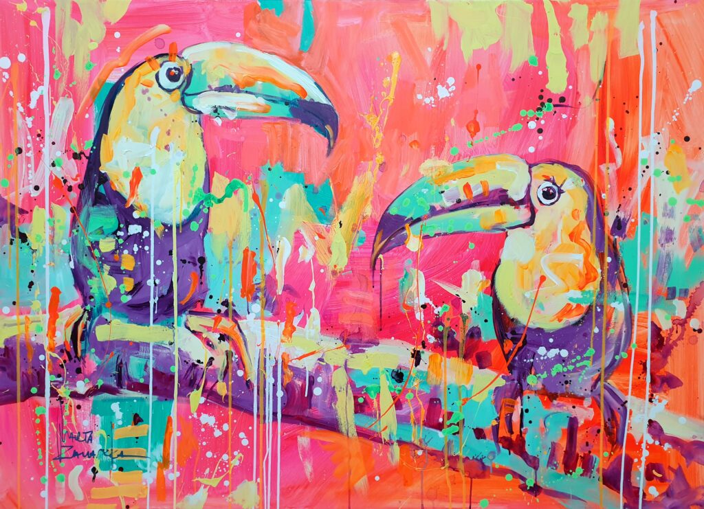 Marta Zawadzka e155 Pink Happiness 140x100cm 2024