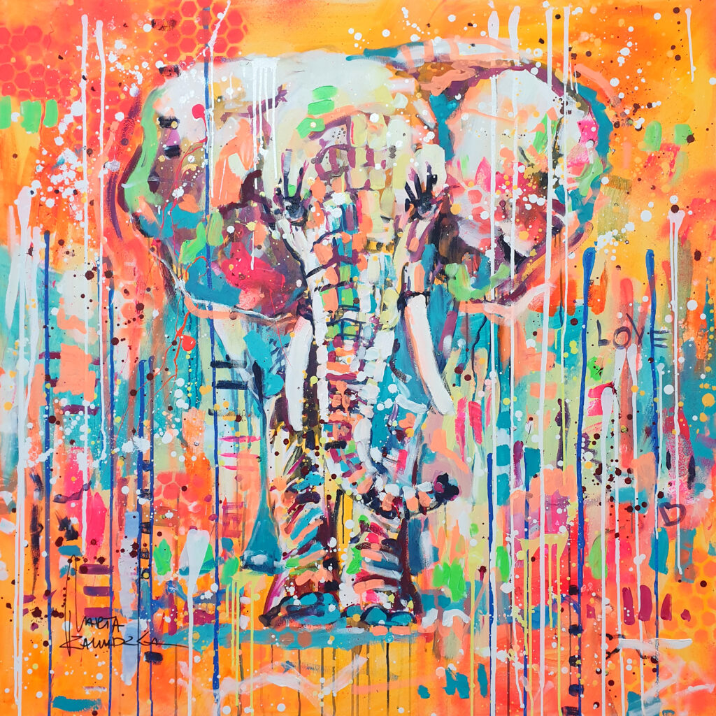 Marta Zawadzka e160 Colorrs of Joy 125×125 cm 2024