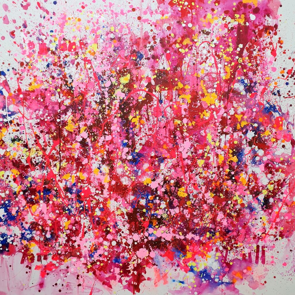 Marta Zawadzka e161 pink soul 130×130 cm 2024