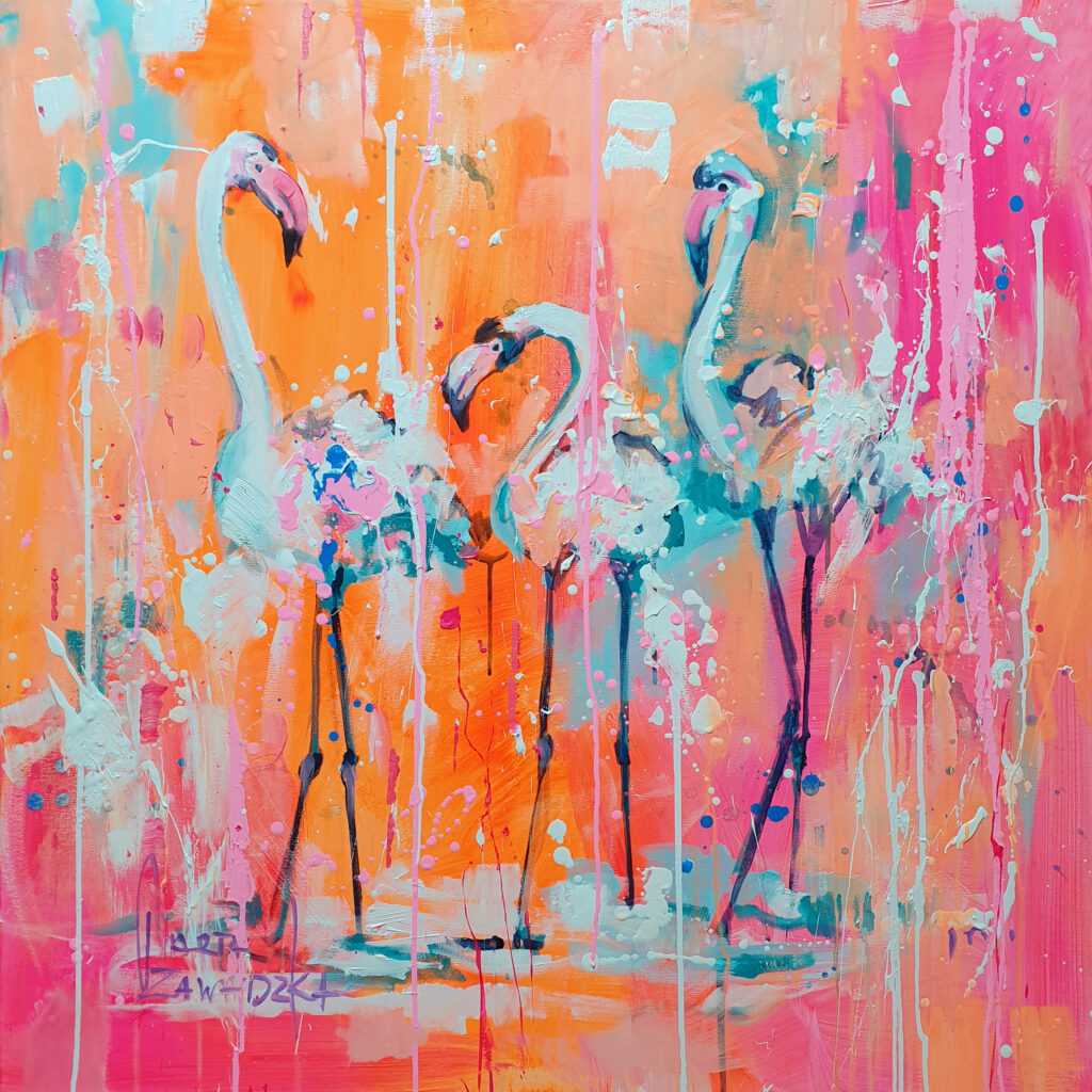 Marta Zawadzka e193 afternoon chat 90x90cm 2024