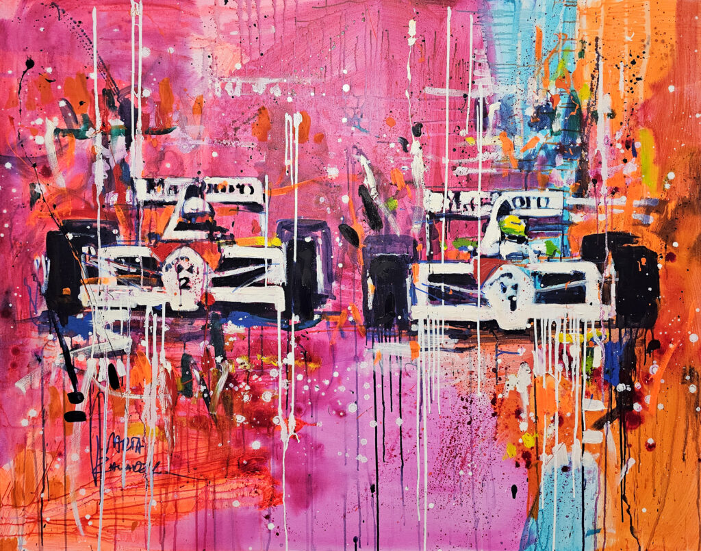 Marta Zawadzka e228 Senna & Prost140x110cm 2025