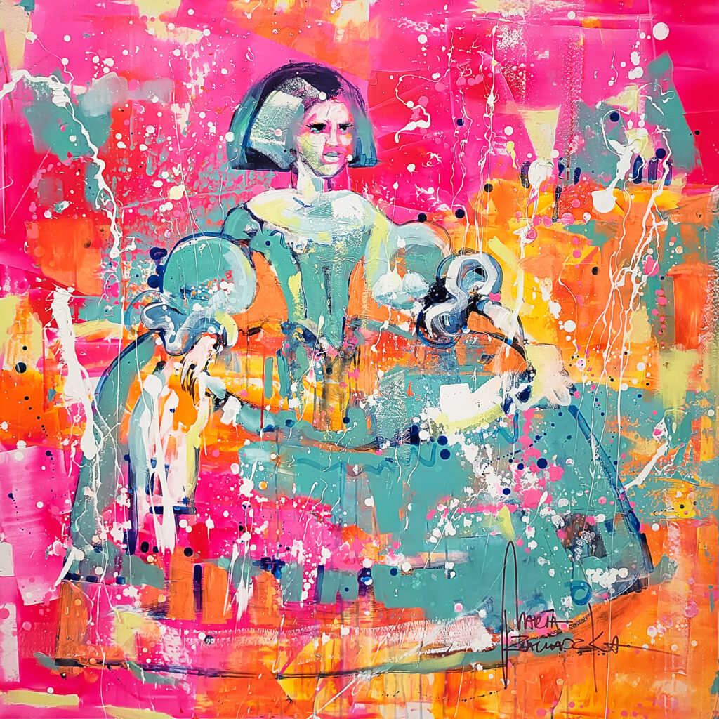 Marta Zawadzka e37 infanta in pink 120x120cm 2023
