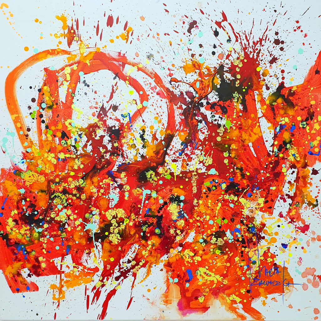 Marta Zawadzka e68 the dance of autumn 120x120cm 2023
