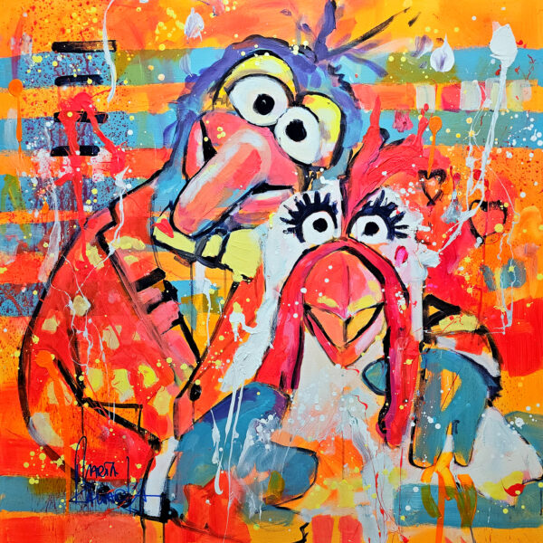 Marta Zawadzka e251 My Favorite couple 100x100cm 2025 Love (Copy)